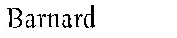 Barnard字体