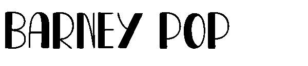 BARNEY POP字体