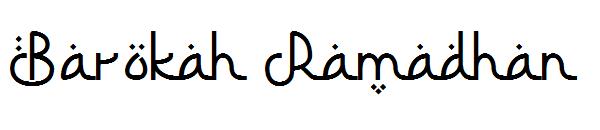 Barokah Ramadhan字体