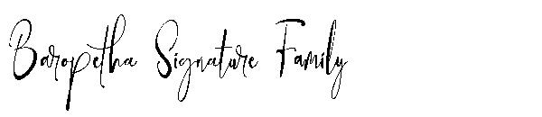 Baropetha Signature Family字体