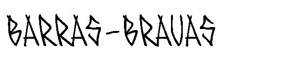 BARRAS-BRAVAS字体