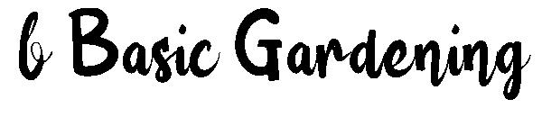 b Basic Gardening字体