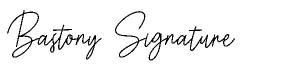 Bastony Signature字体