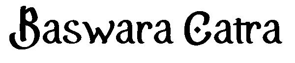 Baswara Catra字体