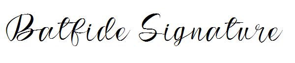 Batfide Signature字体