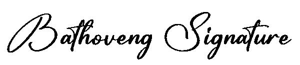 Bathoveng Signature字体