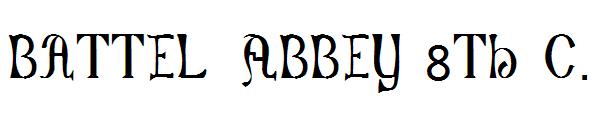 Battel Abbey 8th c.字体