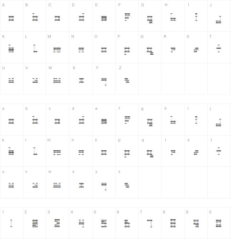 Bauhaus Sketch字体