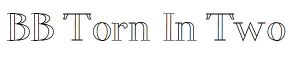 BB Torn In Two字体