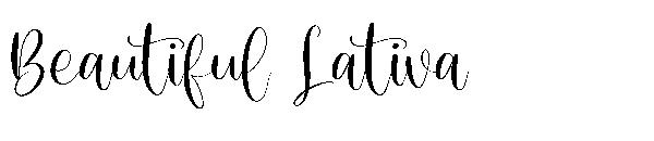 Beautiful Lativa字体