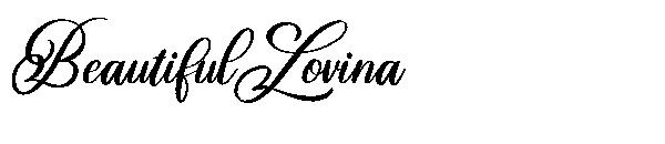 Beautiful Lovina字体