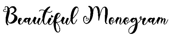 Beautiful Monogram字体