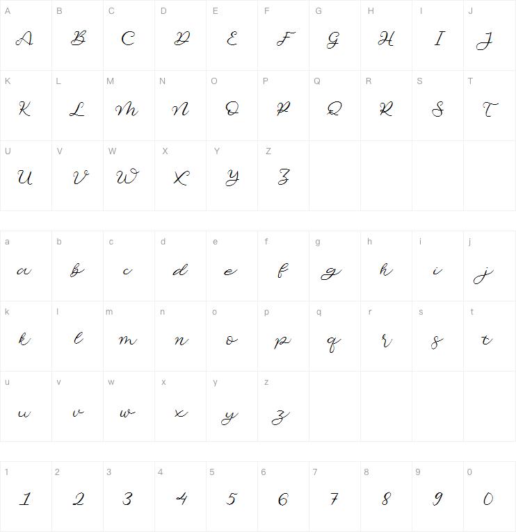 Beautiful Odete字体