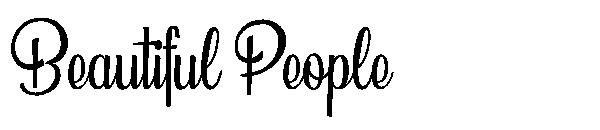 Beautiful People字体
