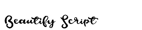 Beautify Script字体