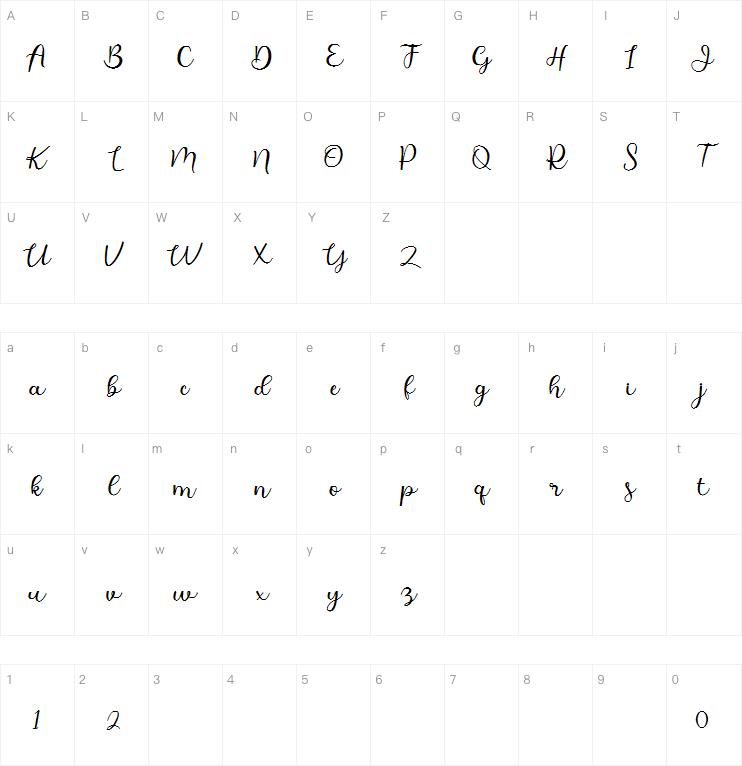 Beauty Alesha Script字体
