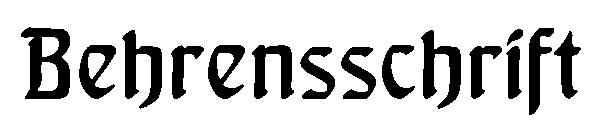 Behrensschrift字体