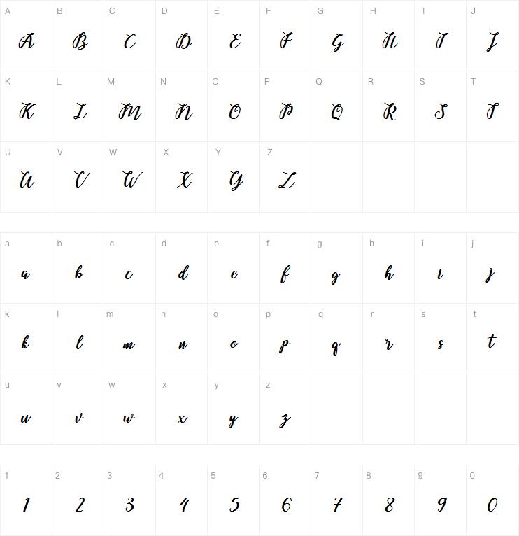 Belinda script字体