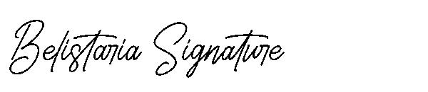 Belistaria Signature字体