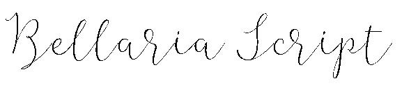 Bellaria Script字体