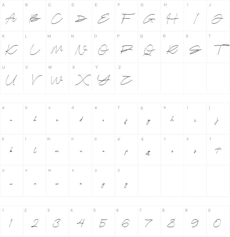 Bellogia Signature字体