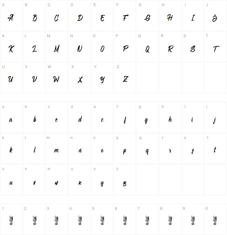 Bellsmore Brush字体