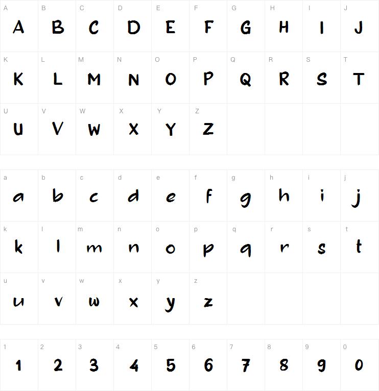 b Benae字体