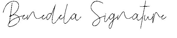 Benedela Signature字体
