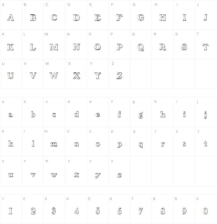 BenjaminFranklin Beveled字体