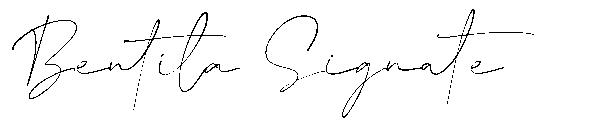 Bentila Signate字体
