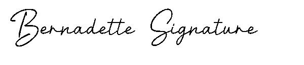 Bernadette Signature字体