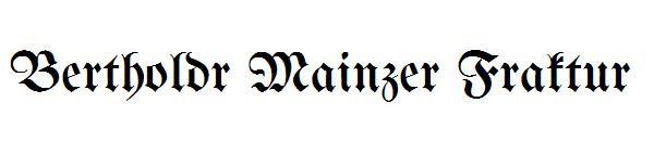 Bertholdr Mainzer Fraktur字体