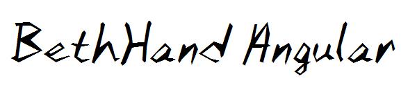 BethHand Angular字体