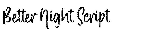Better Night Script字体