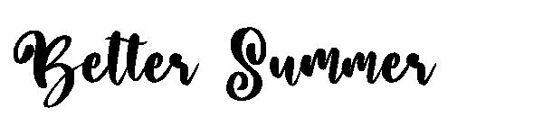 Better Summer字体