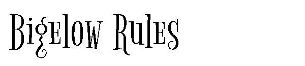 Bigelow Rules字体