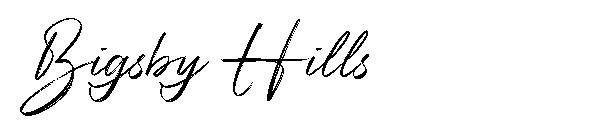 Bigsby Hills字体