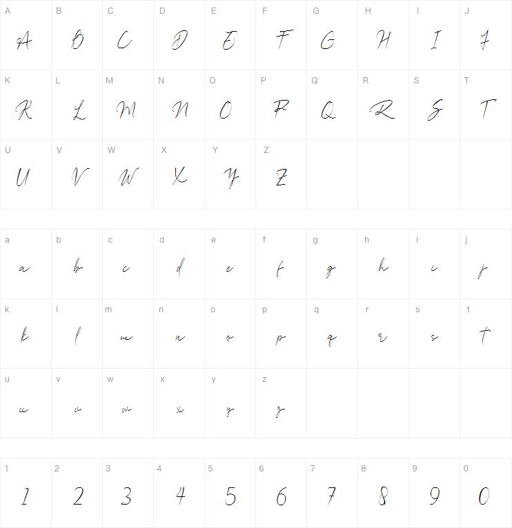 Bilaria Realistic字体