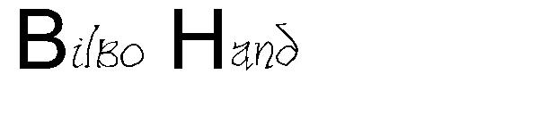 Bilbo Hand字体
