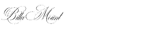 Billa Mount字体
