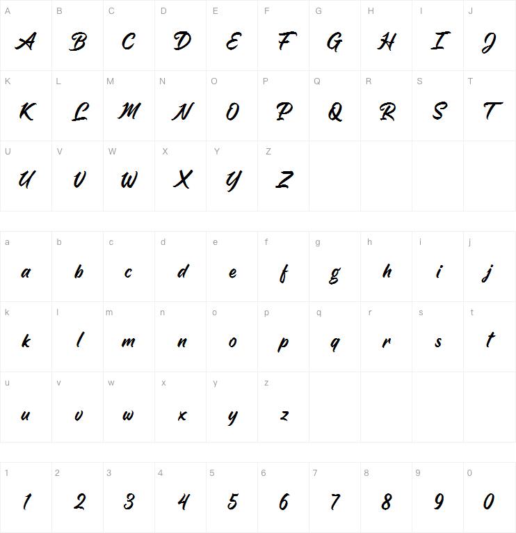 Billgates Script字体