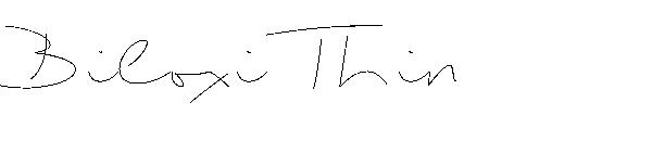 Biloxi Thin字体