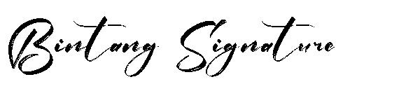 Bintang Signature字体