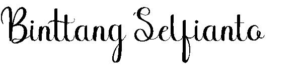 Binttang Selfianto字体
