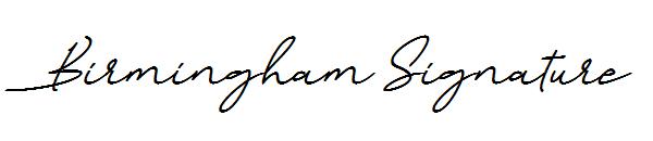 Birmingham Signature字体