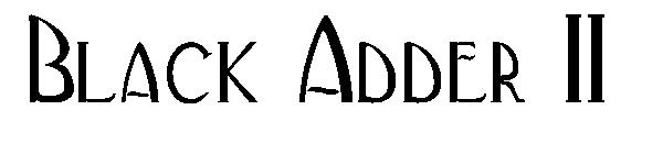 Black Adder II字体