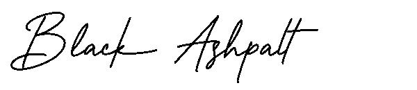 Black Ashpalt字体