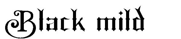 Black mild字体