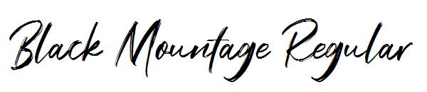 Black Mountage Regular字体
