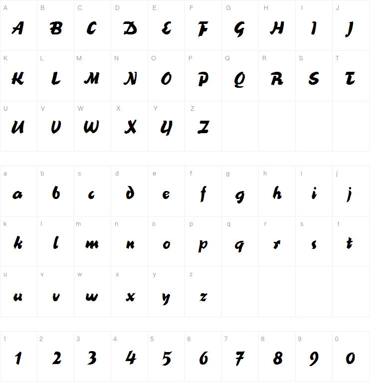 BlackNib字体